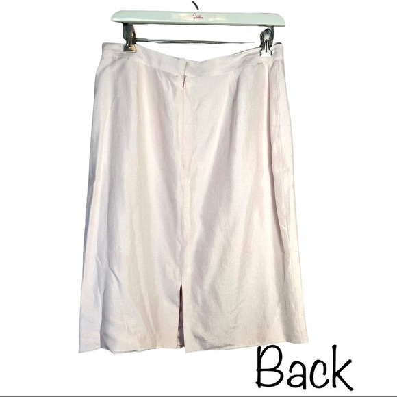 Vintage Black Tie Oleg Cassini 100% Silk Blush Embellished Suit Deadstock Sz 14 - Picture 16 of 17